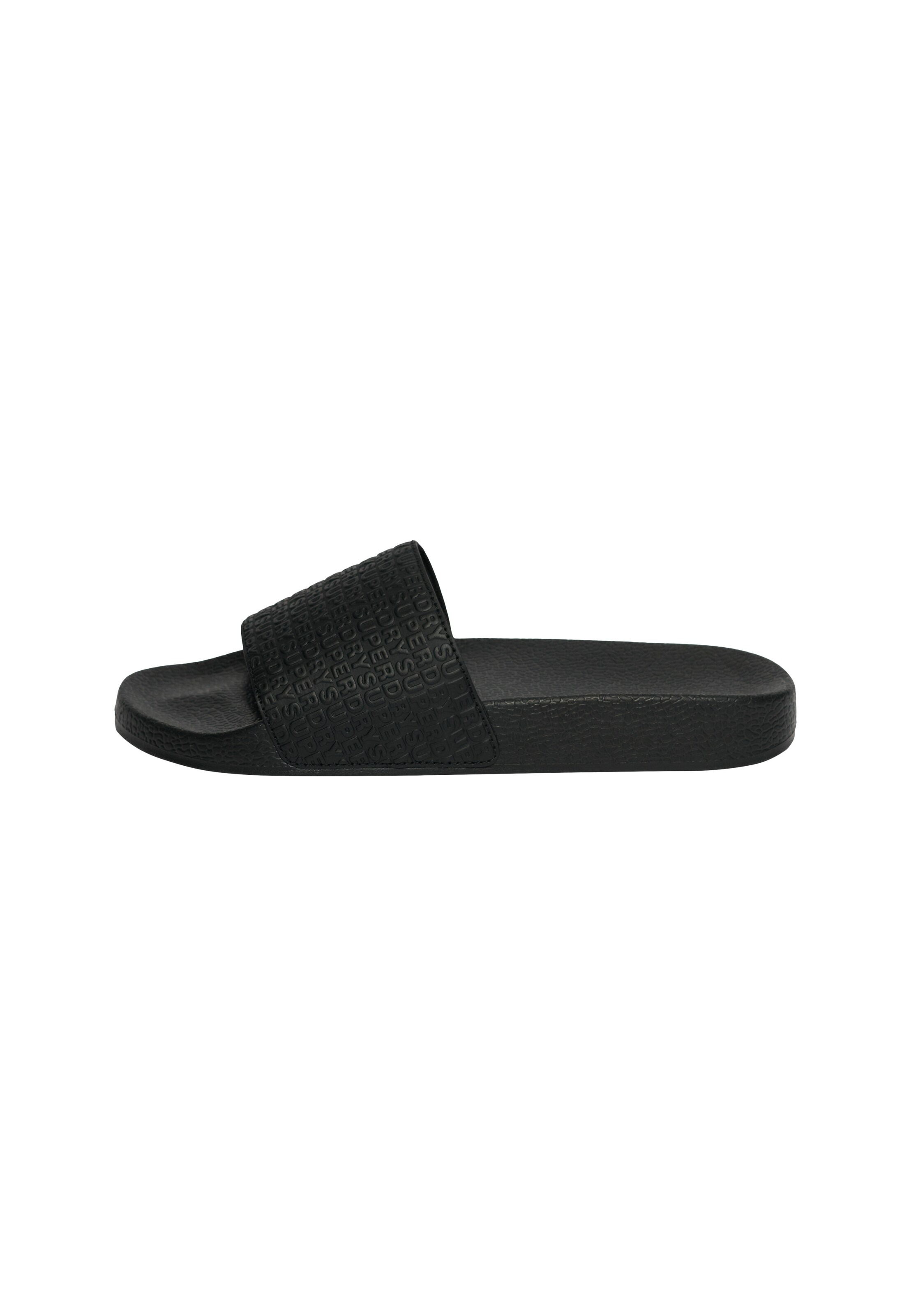 Superdry & Co Pantolette in Schwarz: Vorderseite