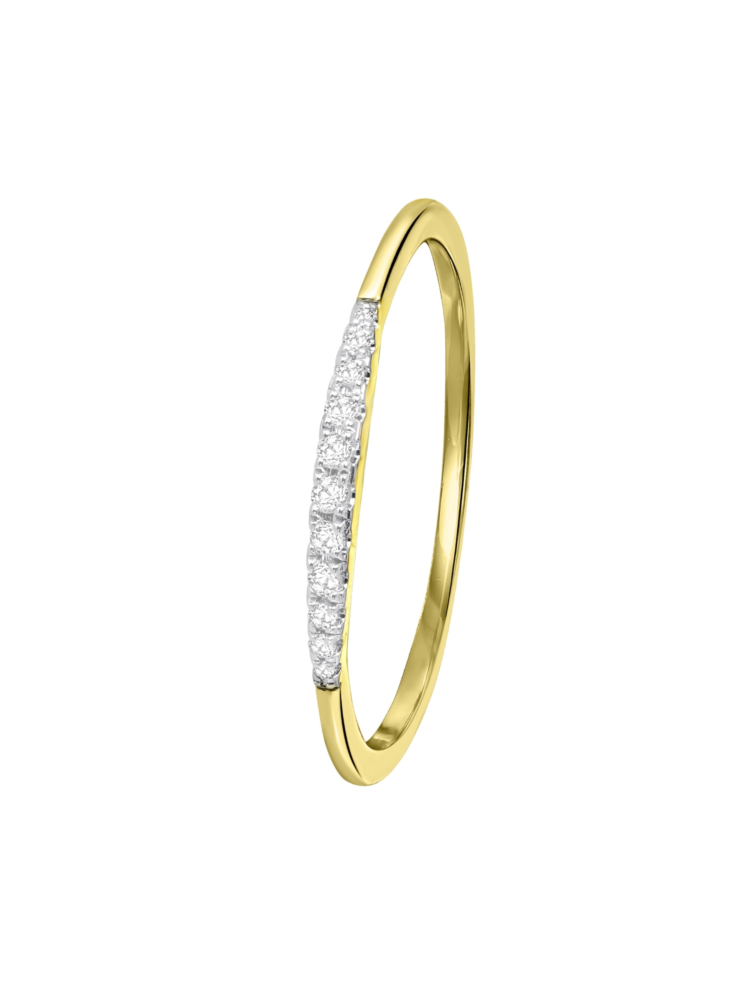 Lucardi Ring in Goud: voorkant