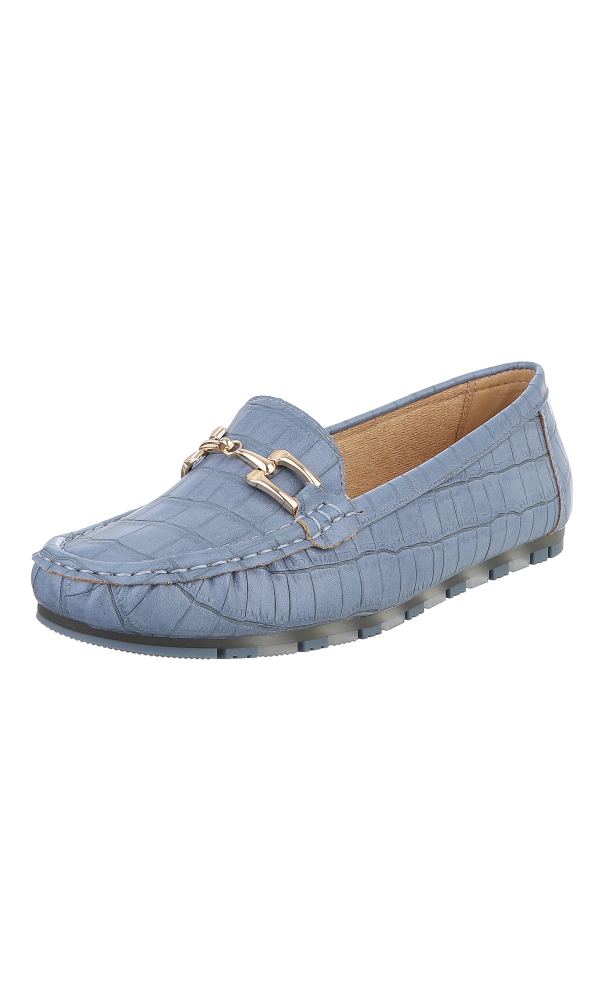 Ital-Design Slipper in Blau: Vorderseite