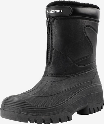 Bottes de neige Knixmax en noir : devant