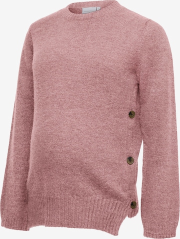 MAMALICIOUS Pullover 'MLFOULA' in Pink: Vorderseite