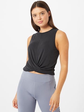 Athlecia - Top deportivo 'Diamy' en negro: frente