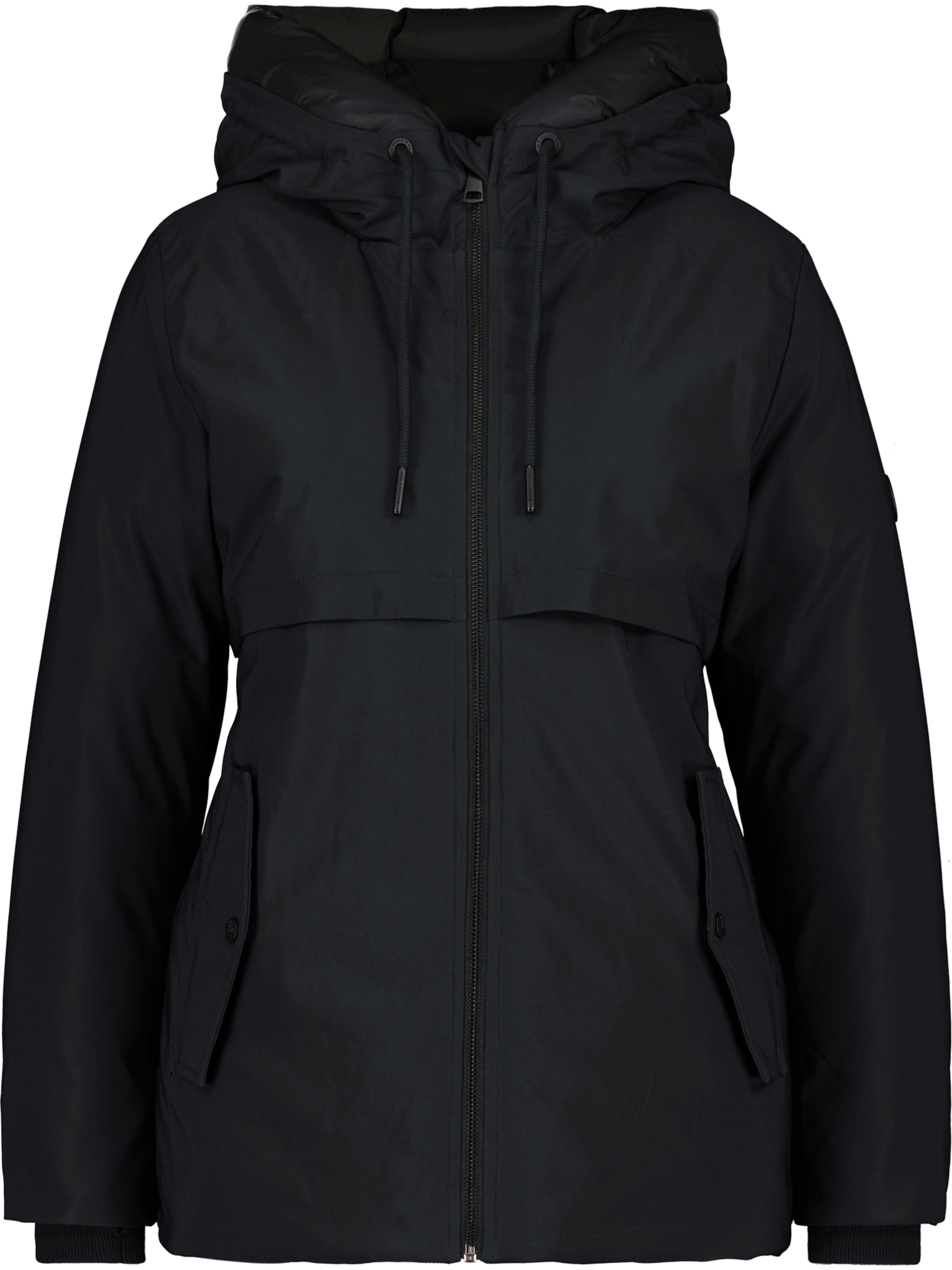 alife & kickin Winter Jacket 'Cicely' in Black: front