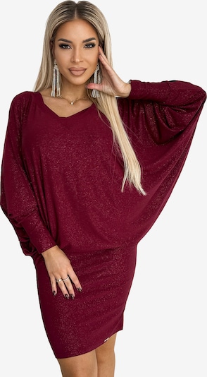 Numoco Abendkleid 'Fledermauskleid' in bordeaux, Produktansicht