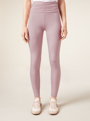 CALZEDONIA Skinny Leggings in Pink: front