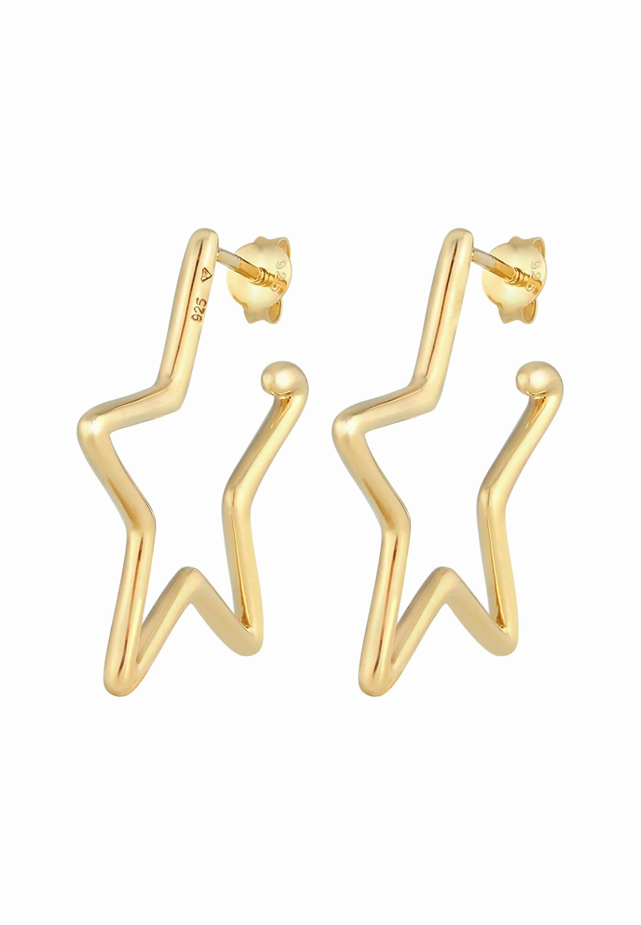 Boucles d'oreilles ELLI en or : devant