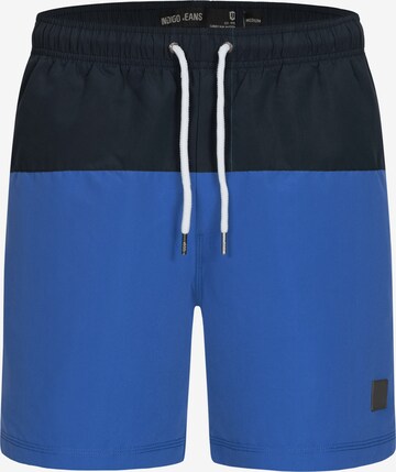 INDICODE JEANS Board Shorts 'Pruitt' in Blue: front