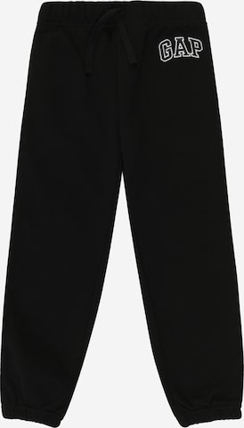 GAP Tapered Broek in Zwart: voorkant