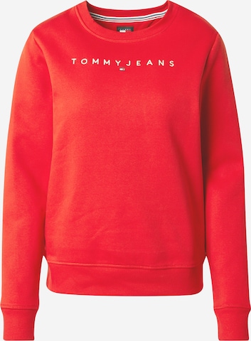 Tommy Jeans - Sweatshirt em vermelho: frente