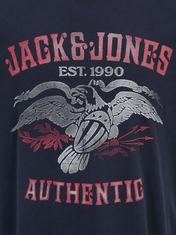 Jack & Jones Plus Μπλουζάκι 'FONNE' σε μπλε