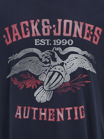 Jack & Jones Plus T-Shirt 'FONNE' in Blau