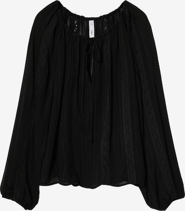 MANGO Bluse 'Olga' in Schwarz: predná strana