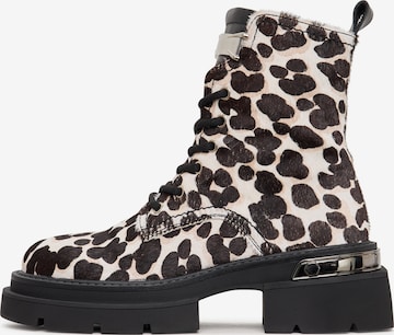 Bottines à lacets CESARE GASPARI en jaune : devant