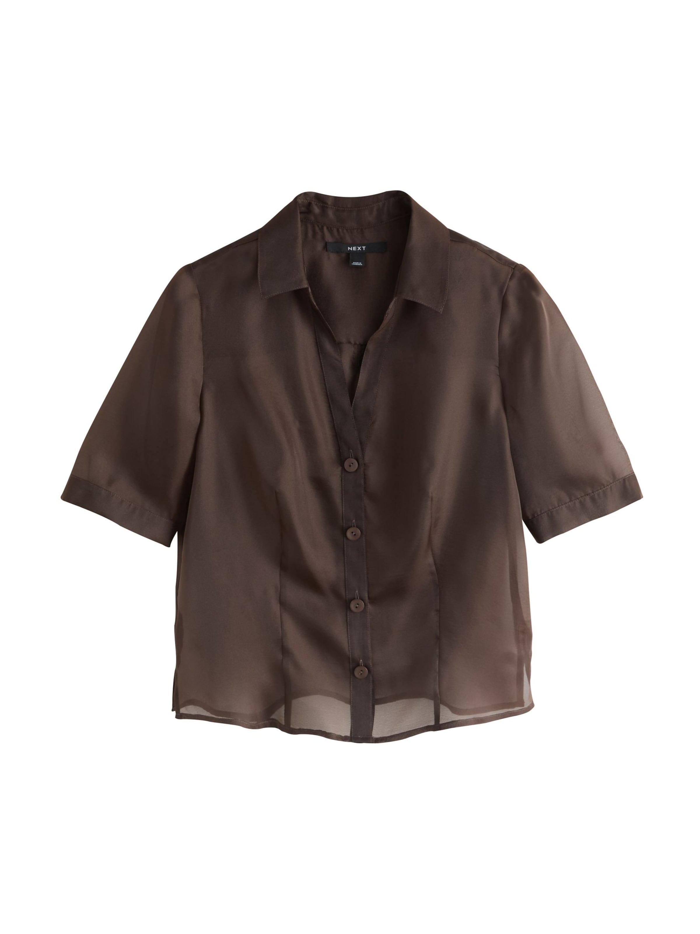 Next Bluse in Braun: Vorderseite