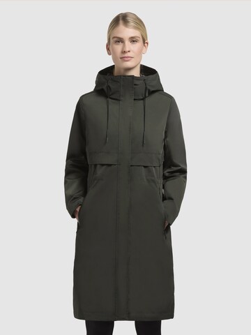 Parka di mezza stagione 'MANAO' di khujo in verde: frontale