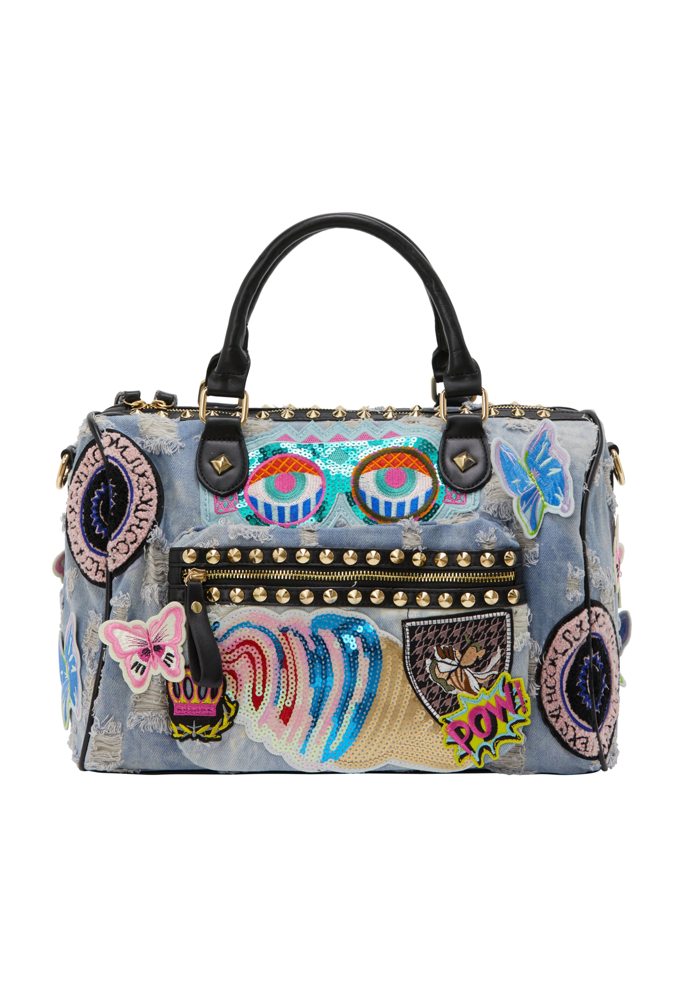 myMo ROCKS Handtas in Blauw: voorkant