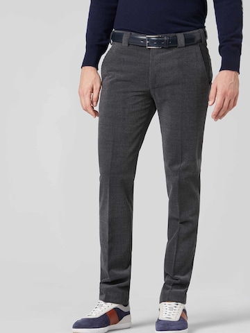 MEYER Regular Chino Pants in Grey: front