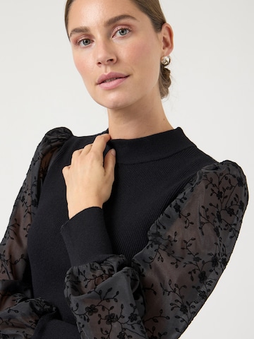 YAS Sweter 'YASDOTME' w kolorze czarny