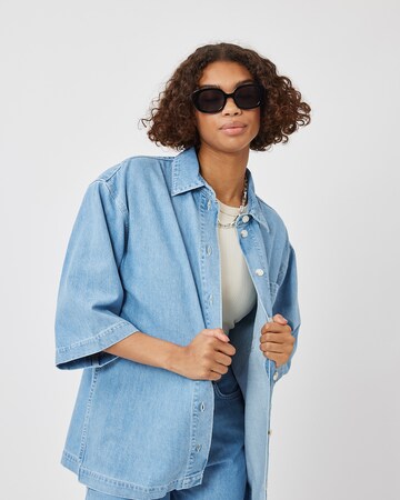 minimum Blouse 'Denima' in Blauw: voorkant