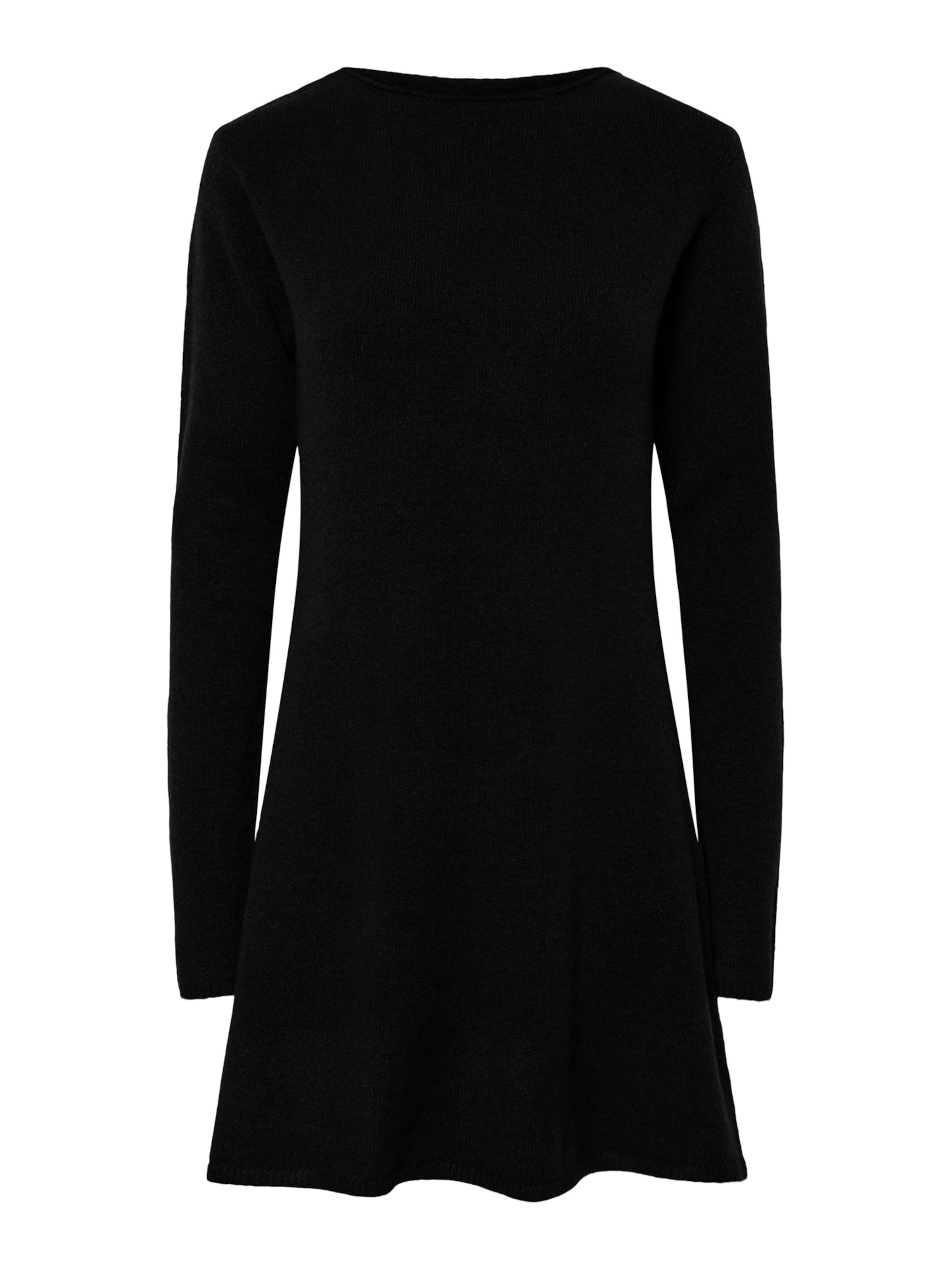 PIECES Úpletové šaty 'PCJunna' – černá: přední strana