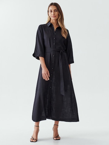 Robe-chemise 'GRETANA' Calli en noir : devant