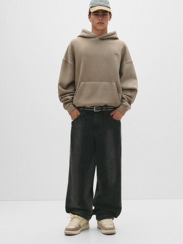 Pull&Bear Sweatshirt 'STWD' in Beige: voorkant