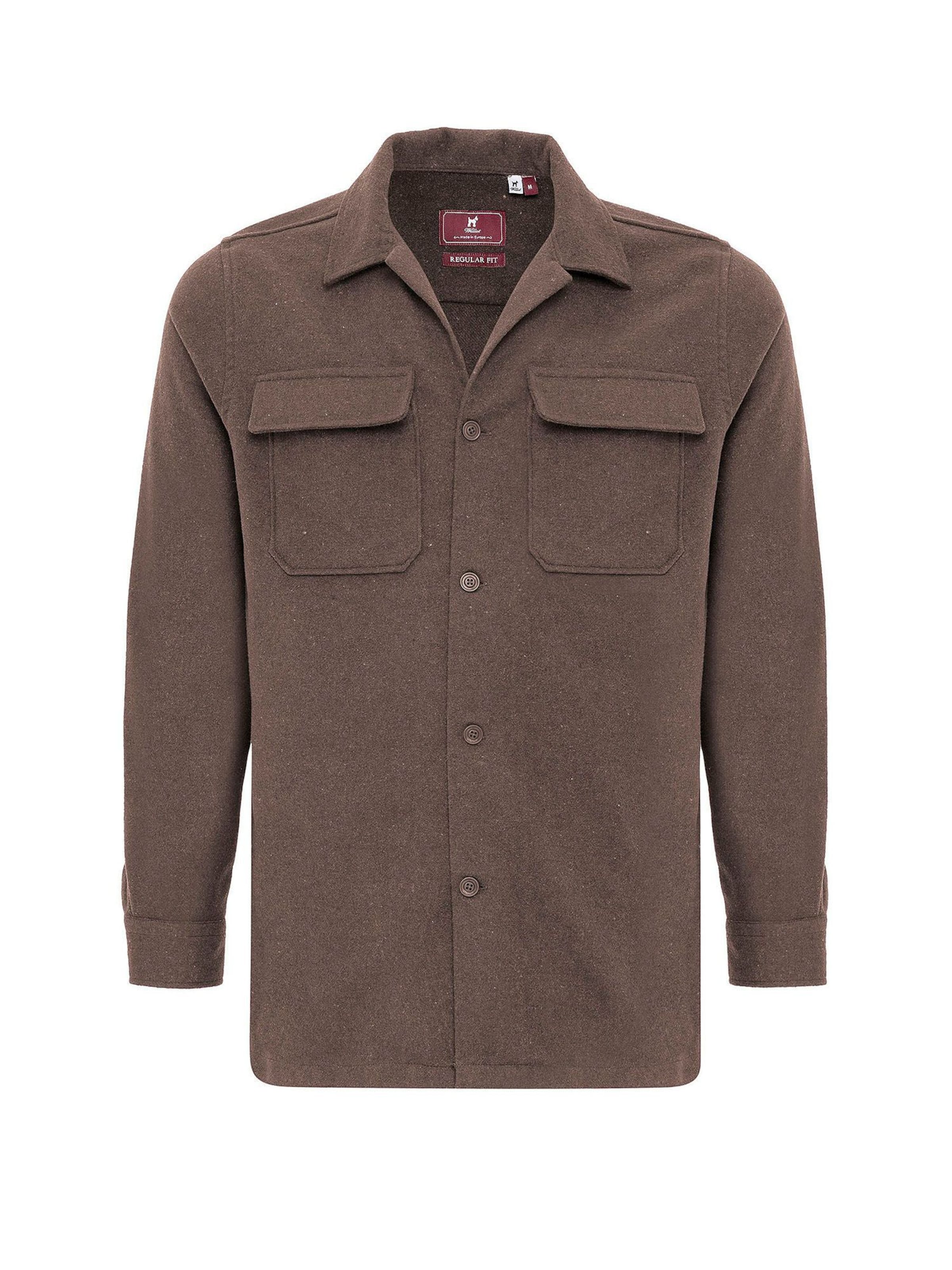 Williot Overhemd in Bruin: voorkant