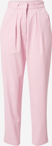 IRO Regular Pleat-front trousers 'LOLIAN' in Pink: front