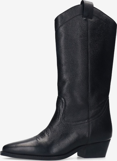 SACHA Bottes de cowboy en noir, Vue avec produit