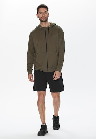 Virtus Athletic Zip-Up Hoodie 'Brent' in Green