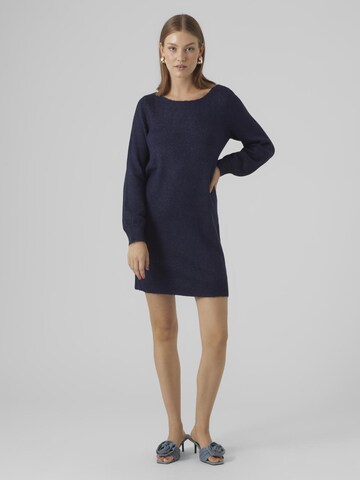 Robes en maille 'LEFILE' VERO MODA en bleu