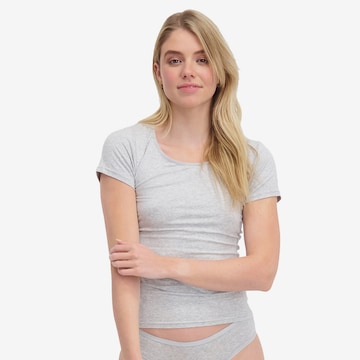 Maillot de corps Bamboo basics en gris : devant