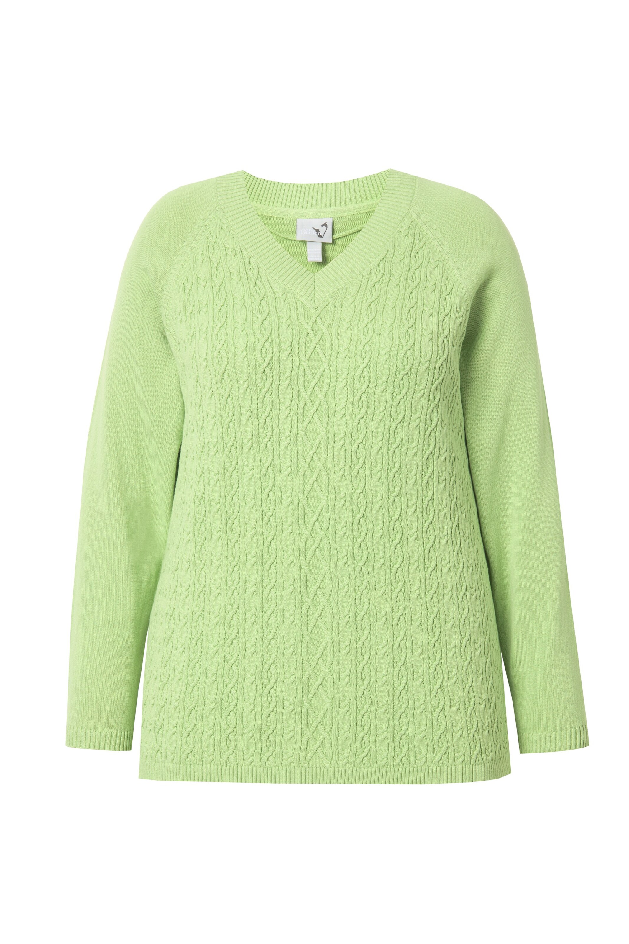 Ulla Popken Pullover in hellgrün, Produktansicht