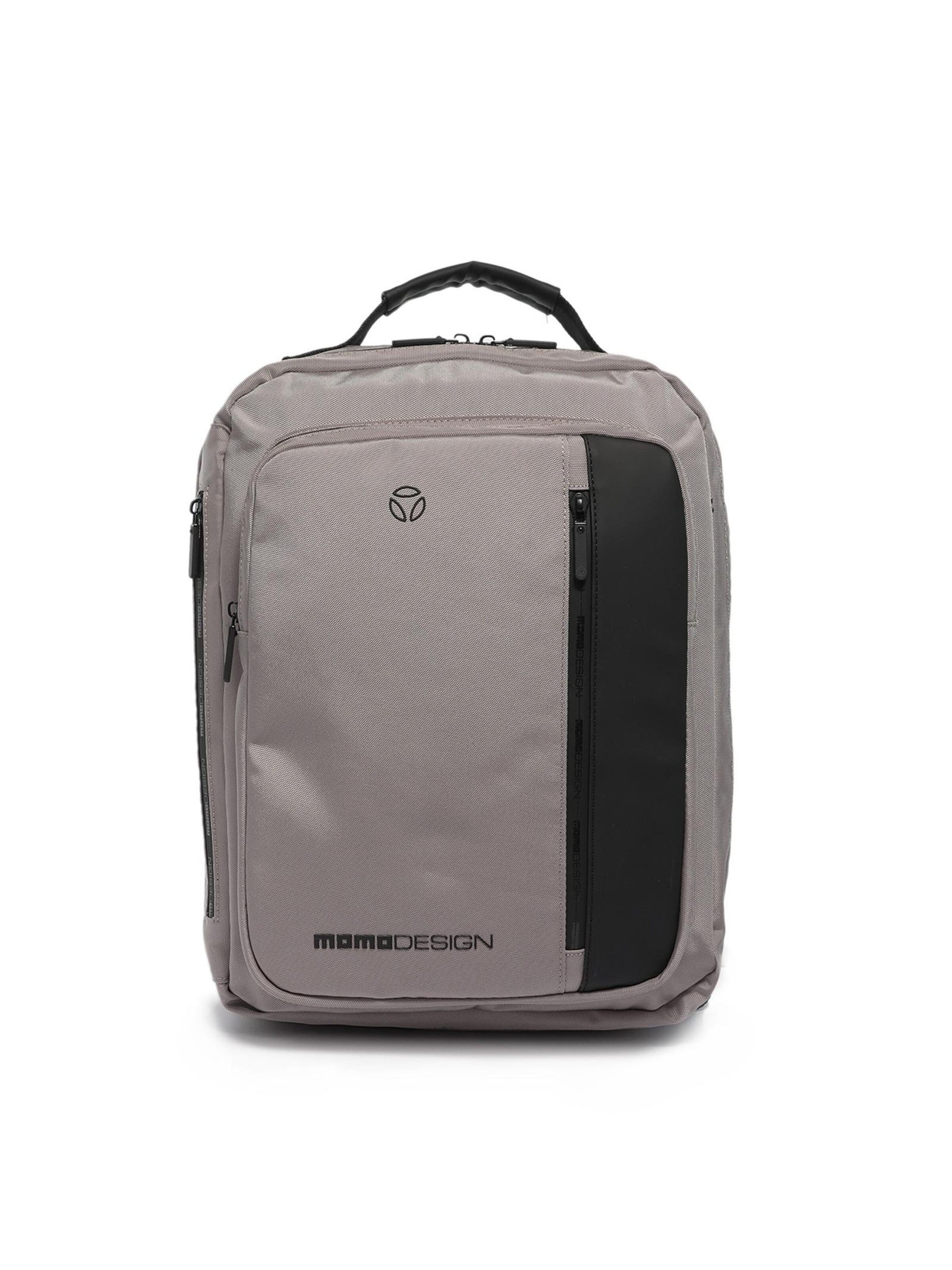 Zaino 'Zaino Momo Design Poliestere con Zip e Tasche Organizzate 31,5x39,5 cm' di Momo Design in grigio: frontale