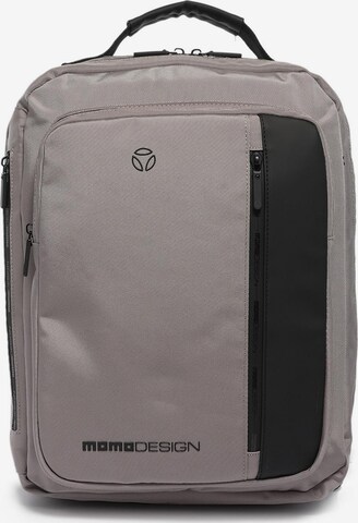 Zaino 'Zaino Momo Design Poliestere con Zip e Tasche Organizzate 31,5x39,5 cm' di Momo Design in grigio: frontale