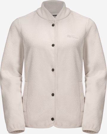 Veste en polaire fonctionnelle JACK WOLFSKIN en beige : devant