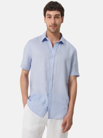 CASH-MERE.CH Regular fit Overhemd in Blauw: voorkant