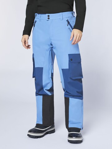 CHIEMSEE Regular Workout Pants in Blue: front