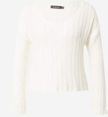 Pullover di Sublevel in bianco: frontale