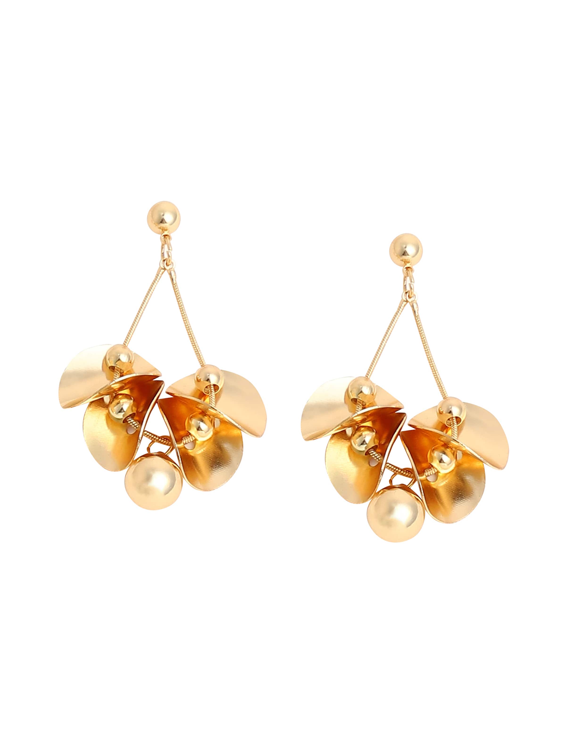 SOHI Náušnice 'Addilyn' – zlatá: přední strana