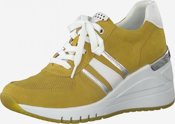 MARCO TOZZI High-Top Sneakers in Yellow: front