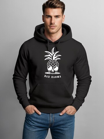Neverless Sweatshirt 'Bad Karma Skull' in Black