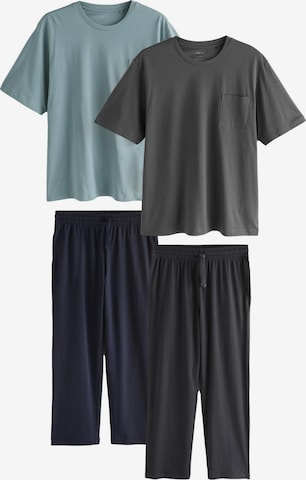 Next Pitkä pyjama värissä sininen: etupuoli