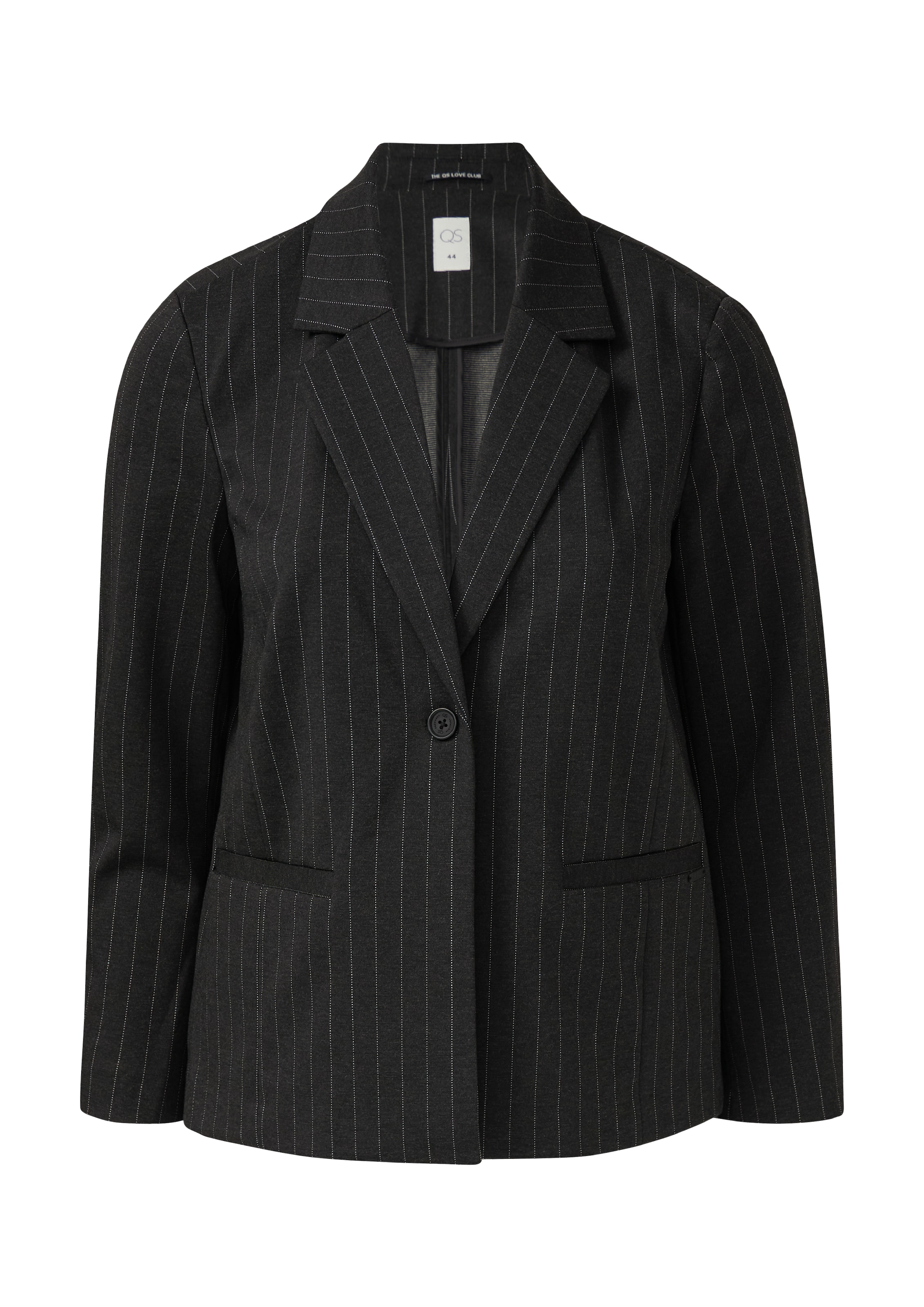 Blazer QS en noir : devant