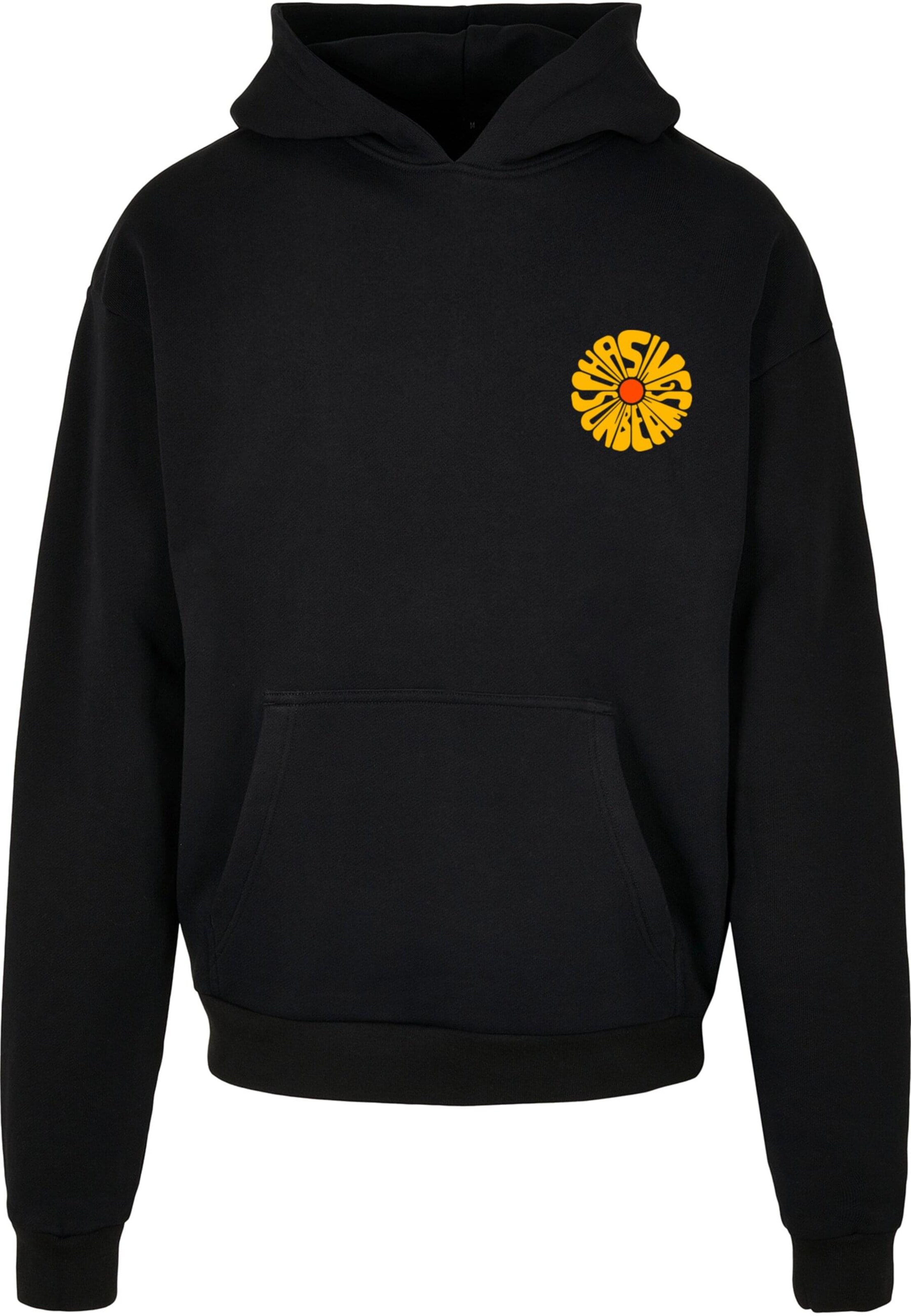 Merchcode Sweatshirt 'Sunbeams' in Black: front