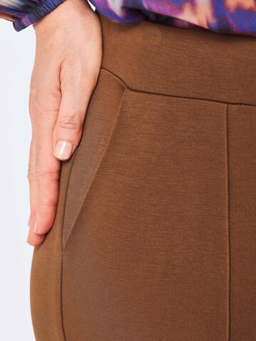 Goldner Regular Broek 'VERA' in Bruin