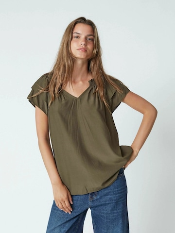 co'couture Pusero 'Sunrise' värissä vihreä: etupuoli