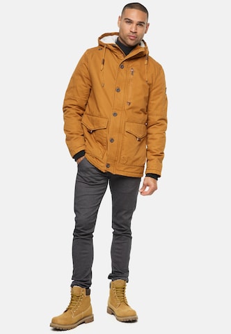 INDICODE JEANS Winterjacke ' Crossing ' in Orange