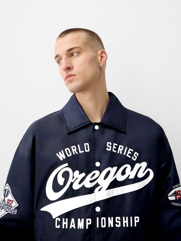 Bershka Between-season jacket in Blue