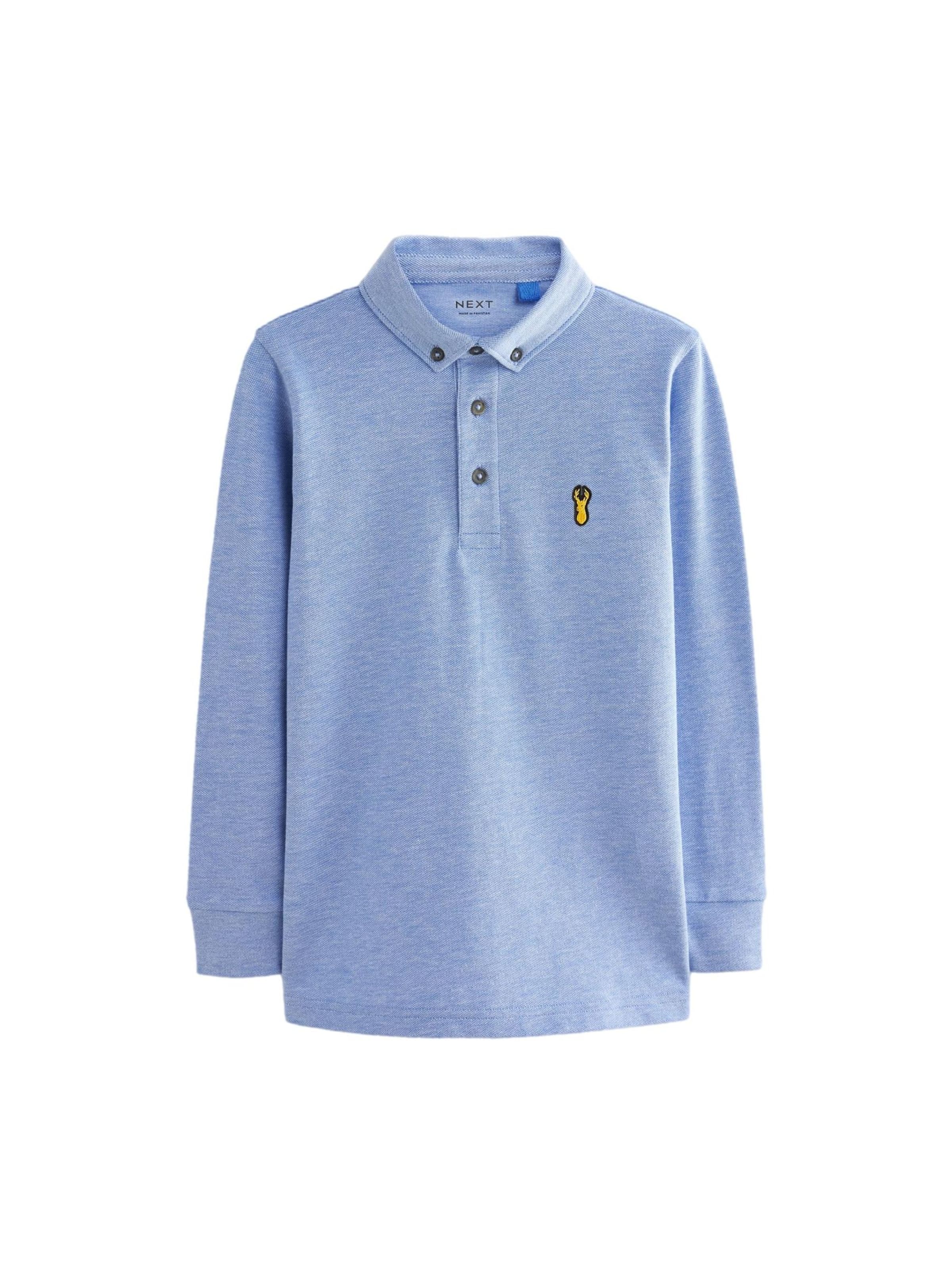 Next T-shirt i blå: framsida